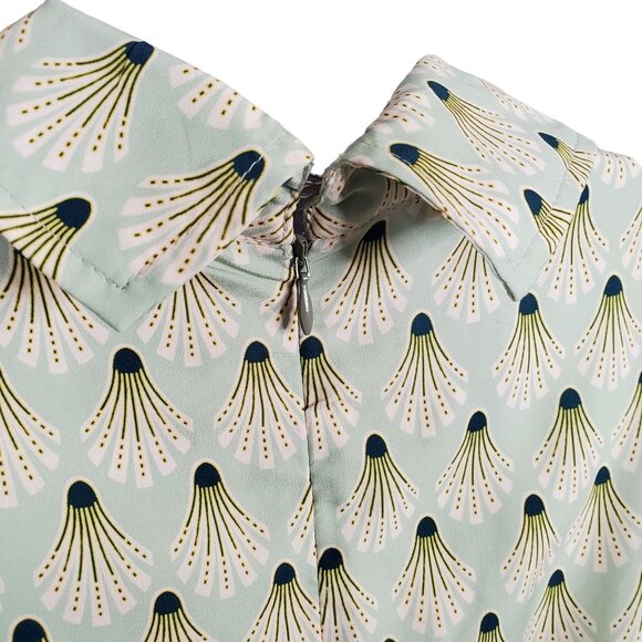 Zappelle eShakti NWOT Size S 6 Dress Fit Flare Sleeveless Crepe Garden Party - Picture 15 of 15